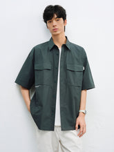 Men's Jacquard Shirt with Letter Embroidery